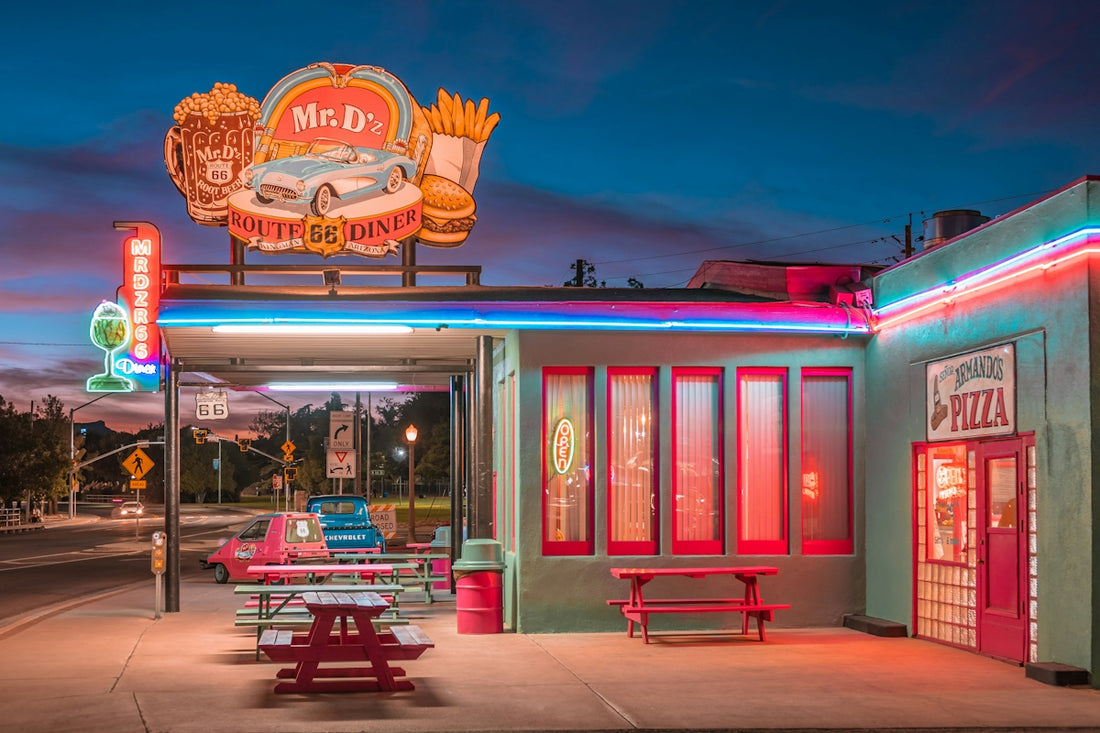 Mr.D'z diner illustration