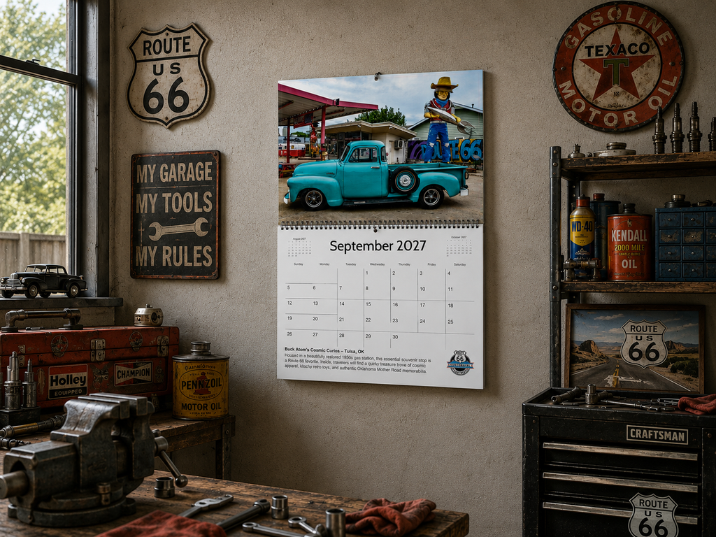 Official Travels With Randy 16 Month Route 66 Centennial Calendar